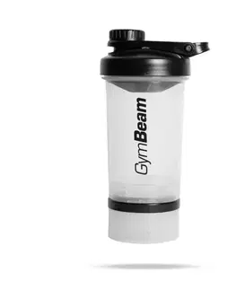 Šejkre GymBeam Viacdielny šejker 2in1 Clear 500ml