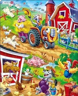 LARSEN puzzle Larsen Puzzle Puzzle Barnyard - Farma Larsen US15-ZZ
