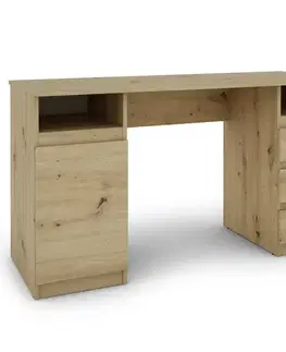 Písacie stoly Písací Stôl Hugo BR 1D 3S artisan