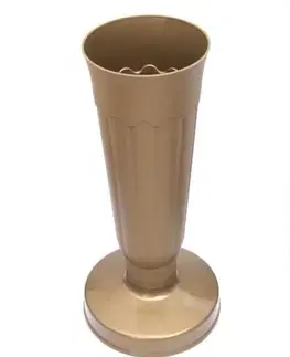 Dekoratívne vázy Kinekus Váza na hrob so záťažou, zlatá, 32cm