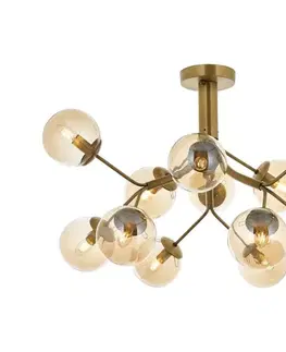 Svietidlá  Prisadený luster VARANA 12xE14/40W/230V bronzový 301AUR1181