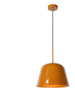 Svietidlá Lucide 30482/31/44 - Luster na lanku MISHA 1xE27/60W/230V oranžová 30482/31/44