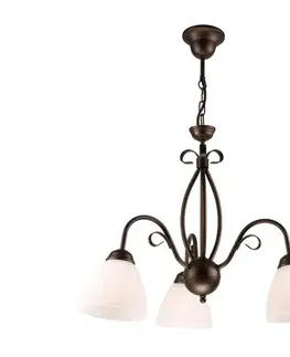 Svietidlá  Luster na reťazi ADELLE 3xE27/60W/230V LM 3.6 BRĄZ