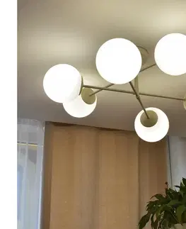 Svietidlá  Prisadené stropné svietidlo MOON 6xE27/15W/230V krémové W-2022+8020/6 SAND