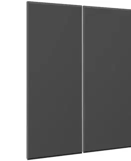 Kuchynské skrinky Čelo skrinky Luxeo F16-D80_D80Ztenký rám dark grey