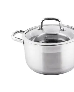 Panvice a hrnce Lamart - Hrniec s pokrievkou 24 cm nerez 42000344