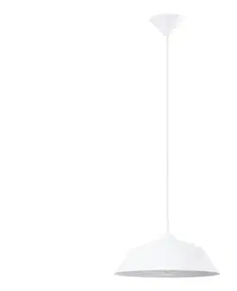 Svietidlá  SL.1327 - Luster na lanku FRIKA 1xE27/15W/230V pr. 34 cm biela SL.1327