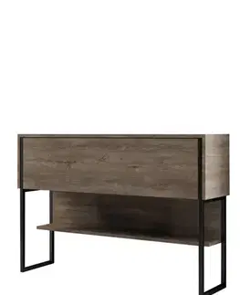 Komody Komoda Luxe - Black, Walnut