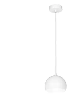 Svietidlá  Závesné svietidlo SOOL na lanku 1xE27/15W/230V pr. 15 cm biele 1211