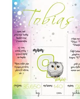 Tabuľky s venovaním (darčeky) Darčeky pre deti - Tabuľka k 9 narodeninám