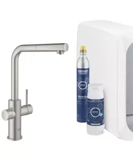 Drezové batérie s vysunutým výtokom Štartovná zostava stojaca GROHE BLUE HOME 31539DC0