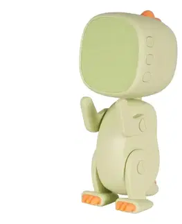 Lampy  LED Stmievateľná detská nočná lampička s budíkom ROBOT LED/1W/5V 1200 mAh 331793