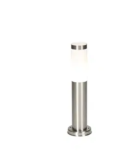 Zahradne stlpove lampy Moderné vonkajšie lampy na stĺp oceľ 45 cm IP44 - Rox