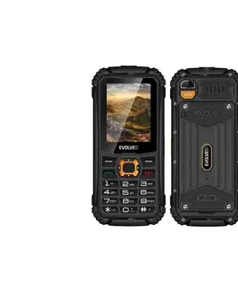 Predlžovacie káble Evolveo - StrongPhone Q1 vodotesný Dual SIM telefón čierna/oranžová SGP-Q1-BO
