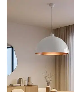 Svietidlá BRILAGI - Závesný LED luster METALO na lanku 1xE27/40W/230V priemer 60 cm biela/medená 118OPV1123