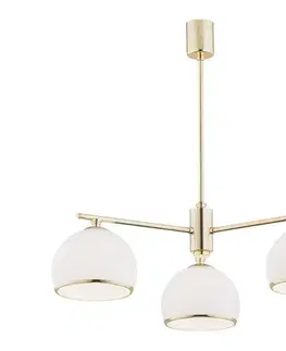 Svietidlá Argon 1488 - Luster na tyči MARBELLA 3xE27/15W/230V mosadz 1488