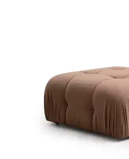 Taburety a podnožky Taburetka Bubble Pouffe - Brown Bouclette