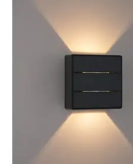 Svietidlá Brilagi - LED vonkajšie nástenné svietidlo DOUBLERAY LINE LED/6W/230V čierne IP54 BRI655