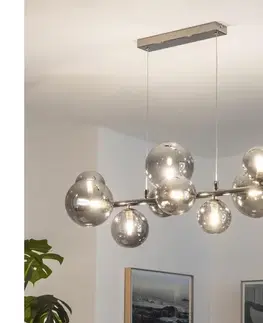 Svietidlá BRILAGI - LED luster na lanku MILLA 10xG9/3W/230V čierny chróm/dymová 7010-10CS