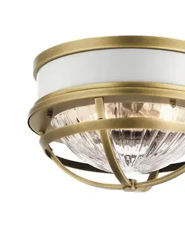 Svietidlá Elstead Quintiesse QN-TOLLIS-F-NBR - Stropné svietidlo TOLLIS 2xE27/40W/230V zlaté QN-TOLLIS-F-NBR