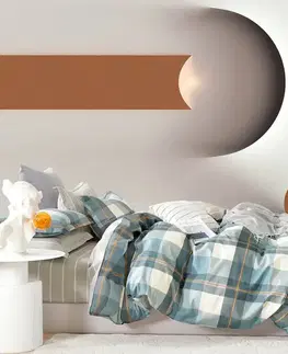 Posteľná bielizeň bavlnená saténová Bavlnená saténová posteľná bielizeň ALBS-M0025B 160x200 cm Lasher