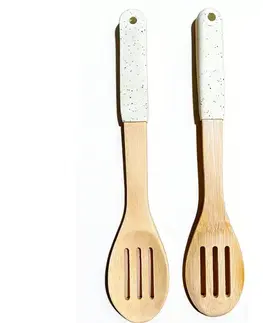Dekorácie a bytové doplnky Varecha s otvormi bambus biela rukoväť 32*6cm ut04332bs17