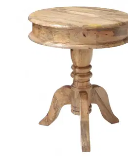 Odkladacie stolíky Odkladací stolík Devi 50x60x50 indický masív mango