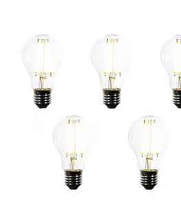 LED osvetlenie Sada 5 stmievateľných LED žiaroviek E27 A60 číra 7,2W 1521 lm 3000K