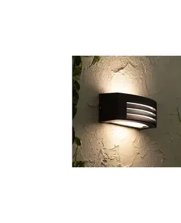 Svietidlá  Vonkajšie nástenné svietidlo OLIANA 1xE27/60W/230V IP54 čierna SKU013535