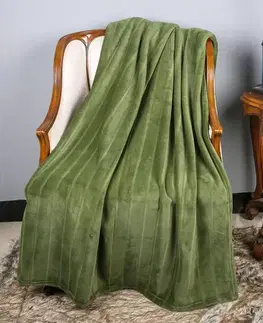 Ozdobné prikrývky Deka Claudi 170x220 cm zelená