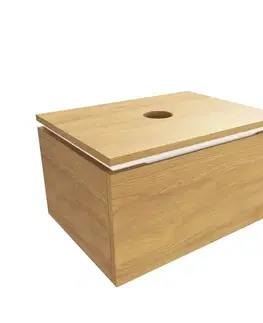 Kúpeľňový nábytok Kúpeľňová skrinka s krycou doskou SAT Feel 60x30x46 cm medový dub mat SATFEEL60DMD SATFEEL60DMD