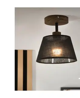 Svietidlá BRILAGI - LED  Prisadený luster ANTHONY 1xE14/60W/230V dub orech/čierna 8590828610557