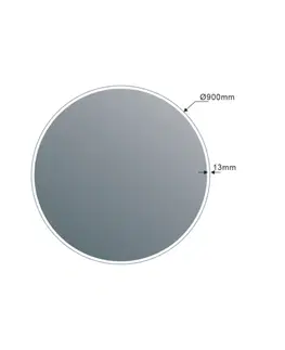 Kúpeľňové zrkadlá SAPHO - VISO guľaté zrkadlo s LED osvetlením, ø 90cm VS090