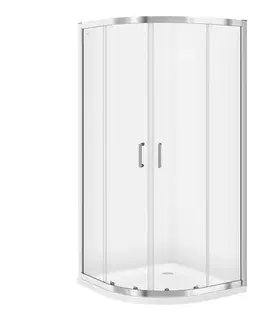 Sprchovacie kúty CERSANIT - SPRCHOVÝ KÚT štvrťkruh 90x190 TRANSPARENT SKLO S154-002