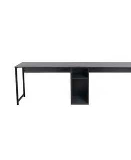 Konferenčné stolíky Pracovný stôl Twin Anthracite and Blackfarbe