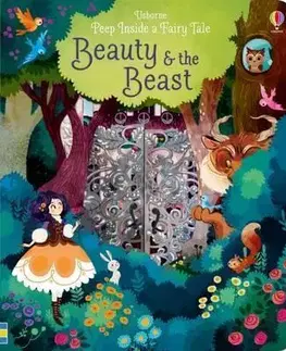 Leporelá, krabičky, puzzle knihy Peep Inside a Fairy Tale Beauty and the Beast - Anna Milbourne,Kolektív autorov