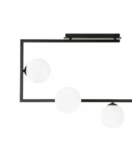 Svietidlá EMIBIG Luster na tyči SOMA 4xE14/10W/230V čierna/biela 1291/4