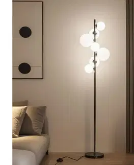 Lampy BRILAGI - LED stojacia lampa MILLA 7xG9/3W/230V čierny chróm/biela 3010-7CW