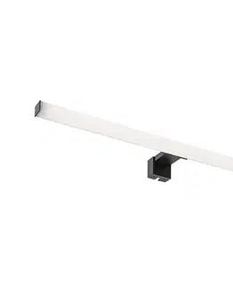Kúpeľňové zrkadlá Rabalux 75052 - LED kúpeľňové osvetlenie zrkadla OLIRO LED/9W/230V IP44 60 cm čierna 75052