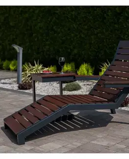 Balkónový nábytok Záhradné ležadlo Loft palisander