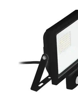 LED osvetlenie Eglo 64869 - LED Reflektor so senzorom FILETTI LED/10W/230V 3000K IP44 čierna 64869