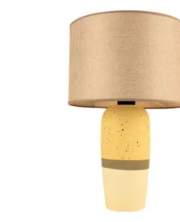Lampy  Stolná lampa RAMZES 1xE27/40W/230V béžová/žltá 687HMY2386