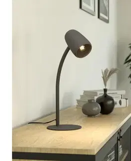 Lampy Eglo 901828 - Stolová lampa CARLO 1xE14/18W/230V čierna 901828