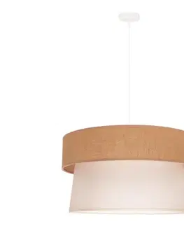 Svietidlá  - Luster na lanku ETNIC 1xE27/40W/230V pr. 45 cm krémová/béžová 81068