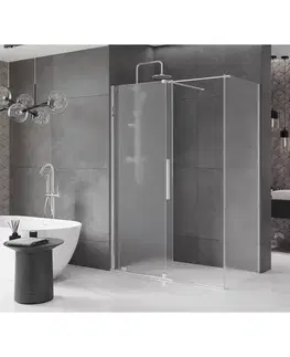 Sprchovacie kúty MEXEN/S - Velár sprchovací kút, posuvné dvere 140 x 80, dekor, chróm 871-140-080-31-01
