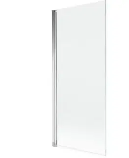 Sprchové dvere MEXEN - MIST vaňová zástena 80x150 cm 6mm 1-s, chróm, číra 8A9-080-001-01-00