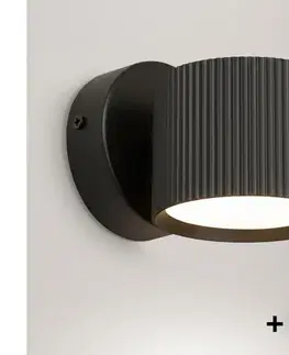 Svietidlá BRILAGI - LED RGB stmievateľné nástenné bodové svietidlo STRIPY 1xGX53/14W/230V Wi-Fi Tuya čierne BG2847+IM1490