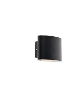 Vonkajšie nástenné svietidlá Moderná vonkajšia nástenná lampa čierna vrátane LED IP44 - Ovum