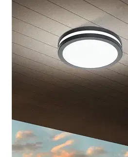 Svietidlá Eglo 33571 - stmievateľné LED kúpeľňové svietidlo LOCANA LED/14W/230V IP44 antracit 33571