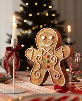 Vianočné dekorácie Dekoratívna figúrka Gingerbread Man I 25x7x30 cm